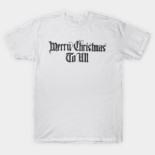 Merry Christmas to All Retro T-Shirt